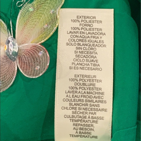 ELIZA J Floral Faux Wrap High/Low Midi Dress Green White Women's Size 18 - Picture 11 of 15